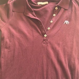 Burgundy polo Aeropostale tee